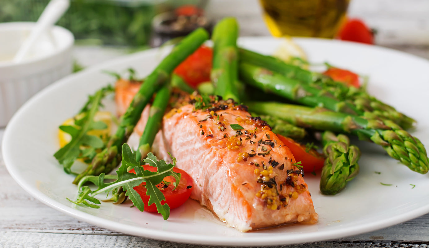 Mediterranean Vegetables With Salmon