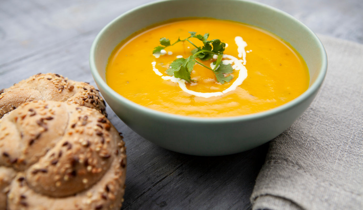 Recipe for red lentil, carrot and orange soup