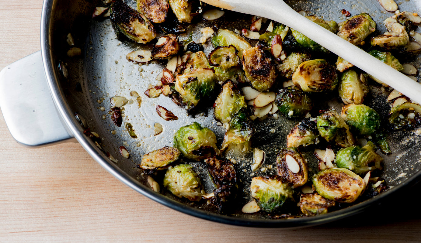 Seasonal greens with walnut butter